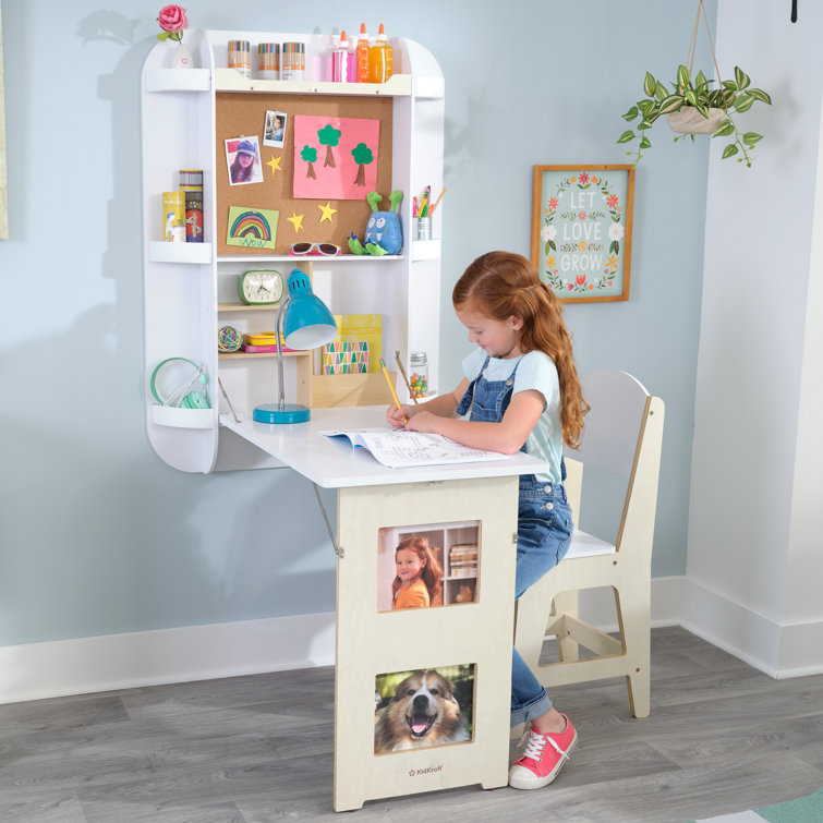 KidKraft Arches Floating Wall Desk & Chair & Reviews Wayfair
